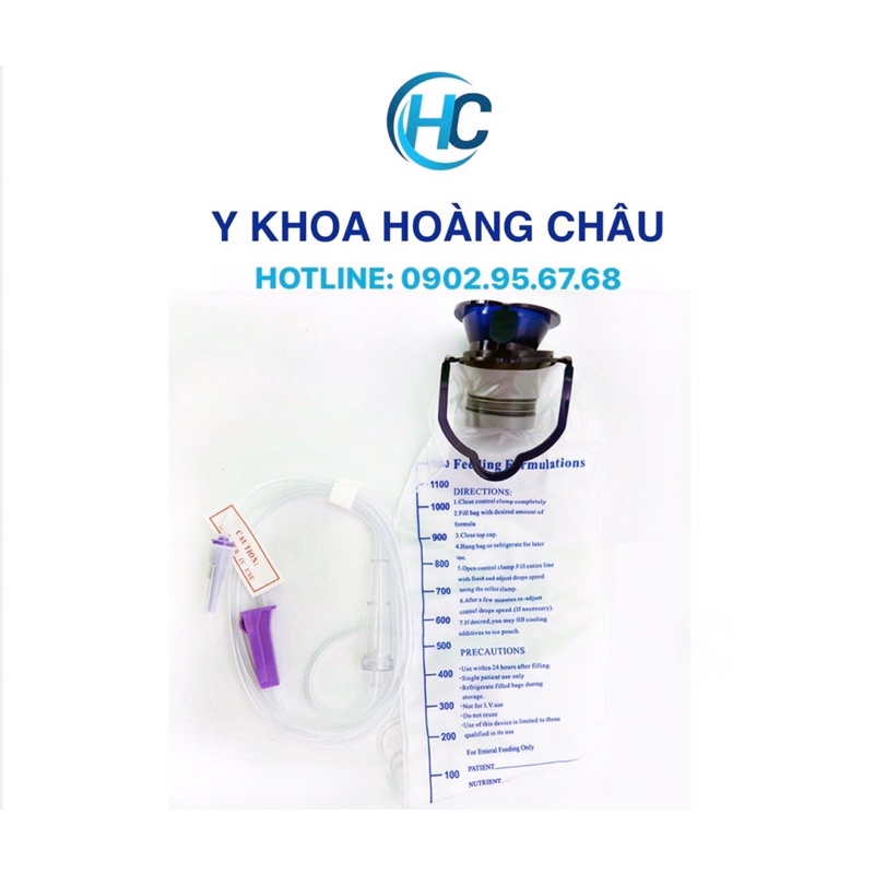 Túi truyền cà phê thải độc đại tràng cao cấp, súc ruột, cho ăn PT Medical/GREETMED® (1200ml) Gerson