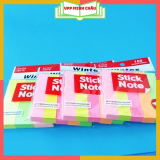 💥 Stick note 💥 - Giấy nhớ Wintex 5 Màu Kích Thước 𝟬.𝟲*𝟯 𝗶𝗻𝗰𝗵/𝟳𝟲*𝟭𝟱.𝟮𝗺𝗺