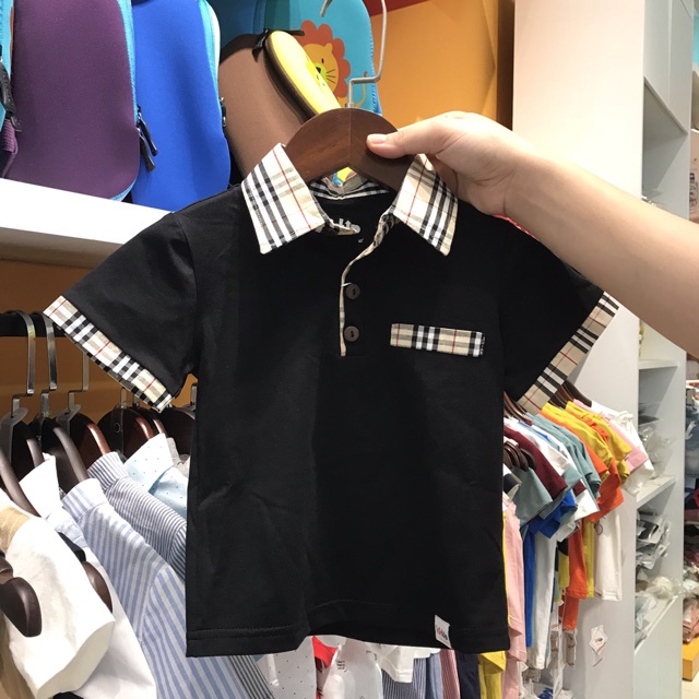 SALE SHOCK Áo polo phối kẻ cotton Kidup cao cấp | BigBuy360 - bigbuy360.vn