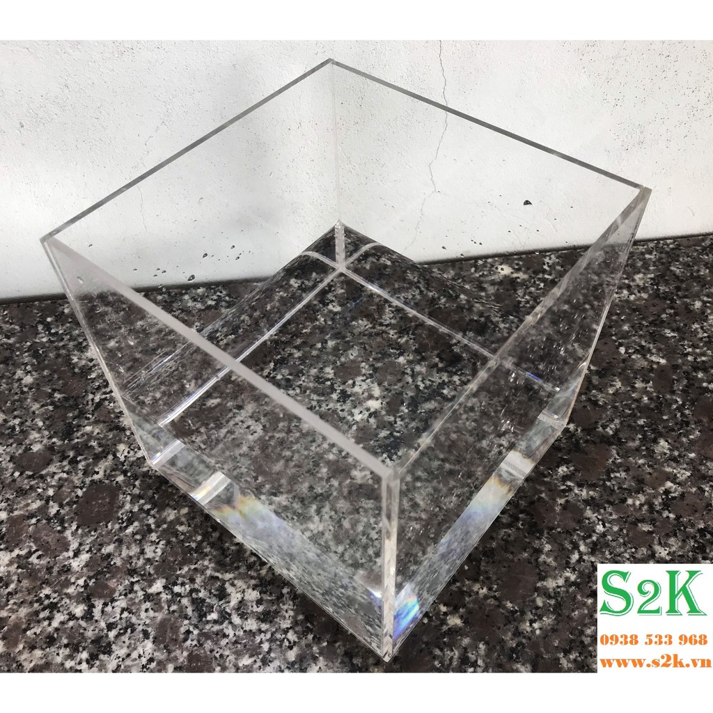 Bể acrylic CB25: 25x25x25 , hồ mika phù hợp cho nuôi cá, cây thủy sinh... có thể dùng kèm theo đèn, bơm, lọc