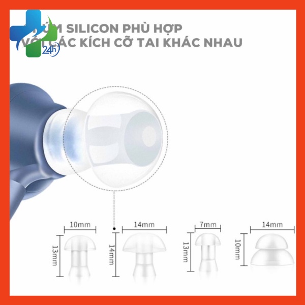 Máy Trợ Thính Cho Người Già, Tai Nghe Trợ Thính Không Dây Cho Người Điếc Nặng VHP 1204 Chính Hãng