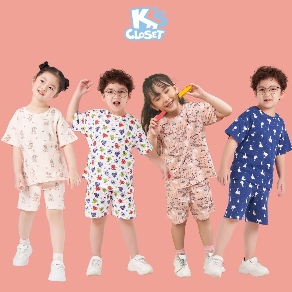 Bộ Quần Áo Cộc Tay K's Closet Cho Bé (2 -9 Tuổi) E016ONS / E136ONS / E113ONS / KT41TWS