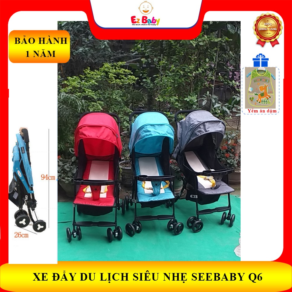 e đẩy gấp gọn nhiều tư thế Seebaby QQ3 - lưng nằm bằng lưới - Phiên bản cải tiến đổi tên Q6 BẢO HÀNH 1 NĂM