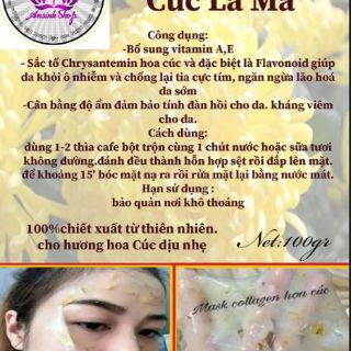 1kg mặt nạ dẻo hoa cúc handmade