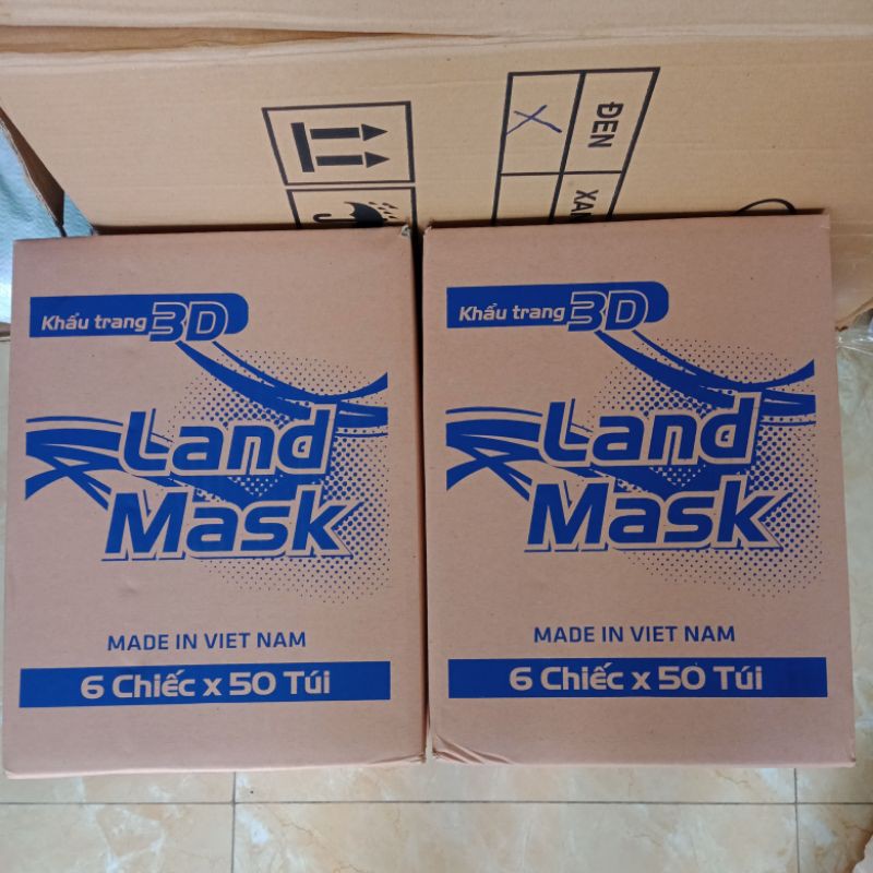 (sỉ) 1 thùng Khẩu trang 3d land mask 50 túi(túi 6c) | BigBuy360 - bigbuy360.vn