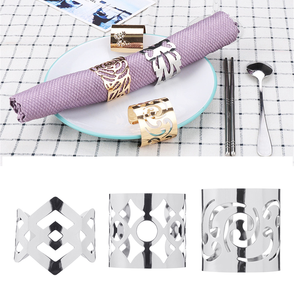 Kẹp Giữ Khăn Ăn Hình Trái Tim Trang Trí Bàn Ăn