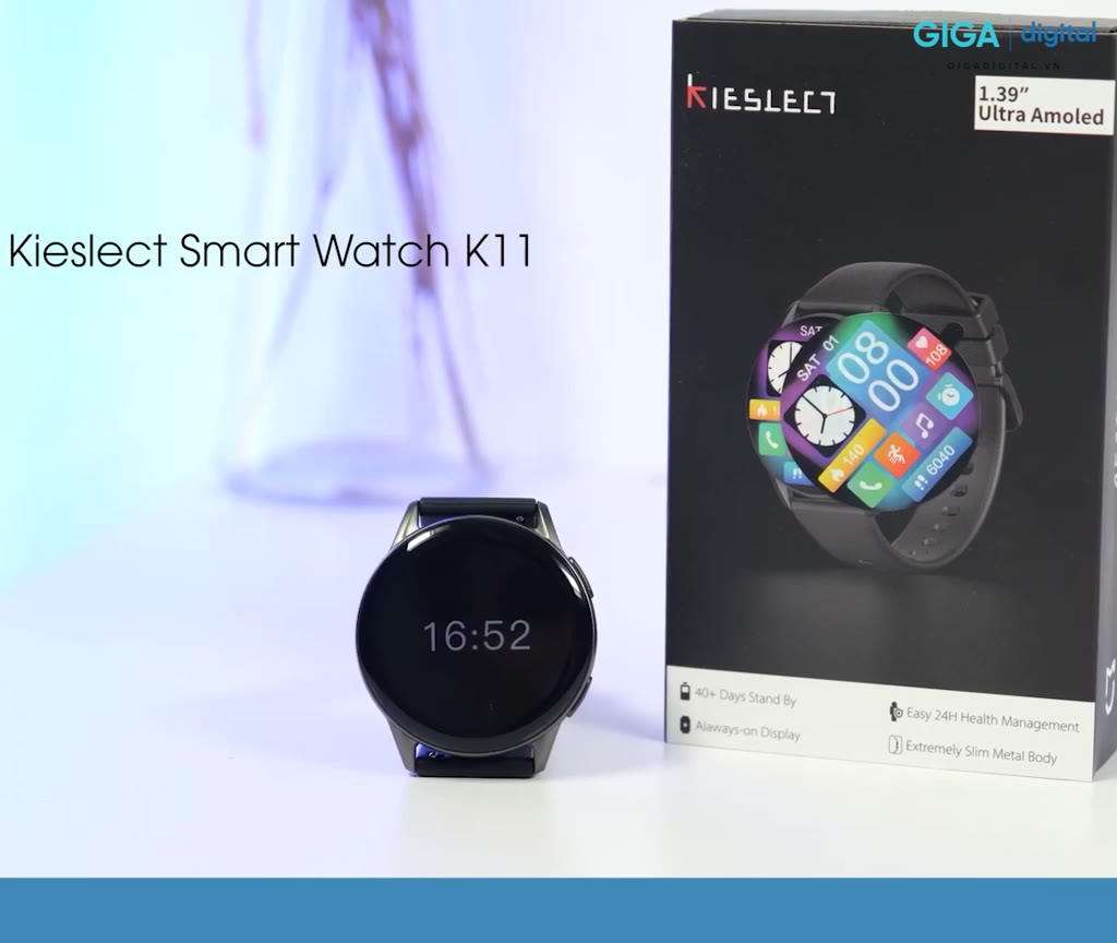 Đồng hồ thông minh Kieslect K11 AMOLED Bản Quốc Tế - Chính hãng - Theo dõi nhịp tim và vận động | BigBuy360 - bigbuy360.vn