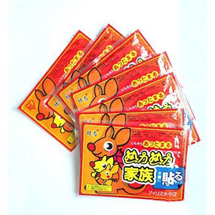 Miếng dán nhiệt giử ấm, Miếng dán nhiệt hình chuột túi giữ ấm cơ thể mùa đông an toàn cho bé người lớn dễ sử dụng FERADO