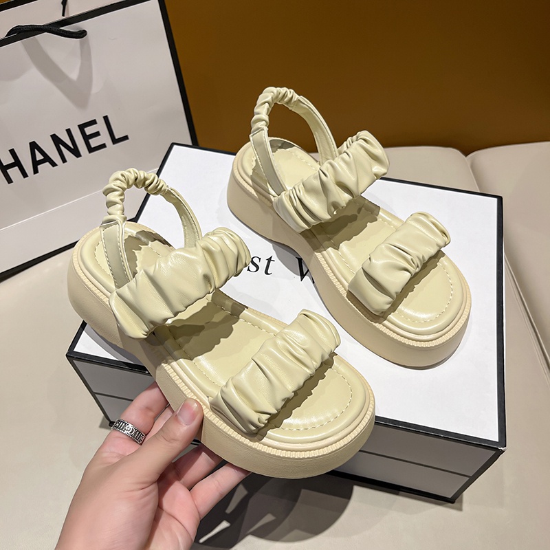 Sandal Hở Ngón Đế Dày Chống Trượt Thời Trang Mùa Hè Dành Cho Nữ 2022