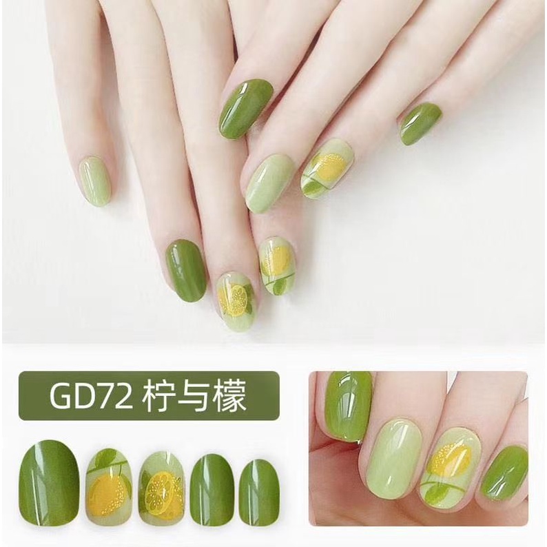 NailBox 072 SUMMER - {Sẵn Keo sau móng} - HỘP 30 MÓNG DÁN CAO CẤP GODDEED BỘ SƯU TẬP MÓNG DÁN CAO CẤP