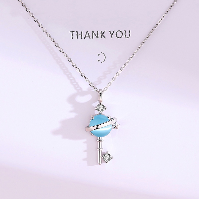 Dây chuyền đính đá DC05 100% titan nguyên chất cho cô nàng thanh lịch