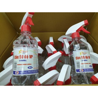 Thùng 20 chai Cồn 90 Độ Vĩnh Phúc (Chai/500ml) (Vòi Xịt)