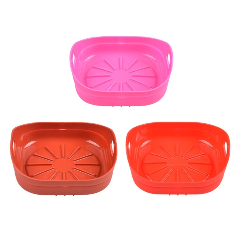 Nồi Chiên Không Khí Bằng Silicone 5 Màu An Toàn Có Thể Tái Sử Dụng