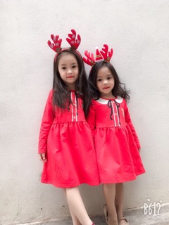 Váy H&M màu đỏ cho bé gái