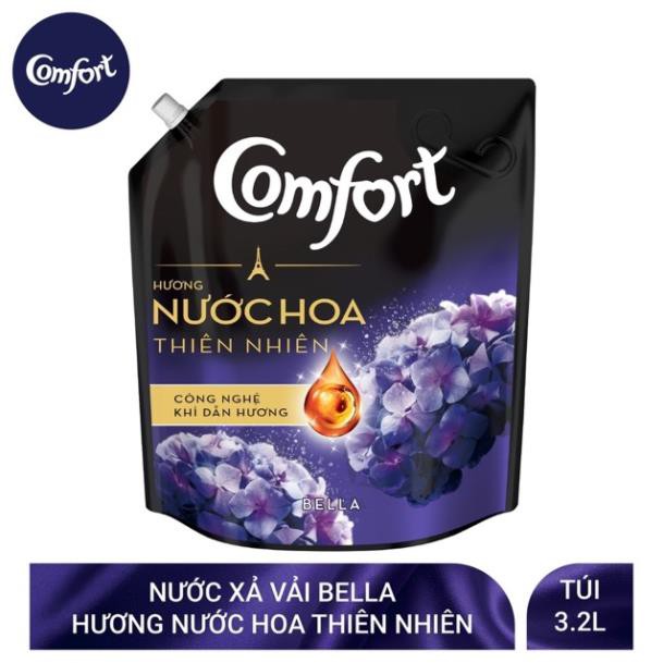Nươc xả vải Comfort 3.8l hương nước hoa thiên nhiên túi