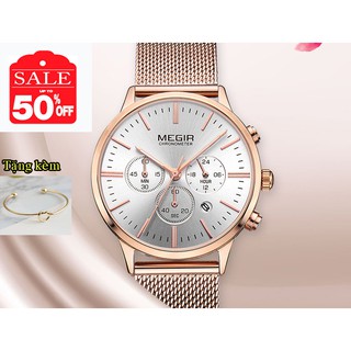 (Shoppee trợ giá)- Đồng hồ thời trang nữ cao cấp Megir 011