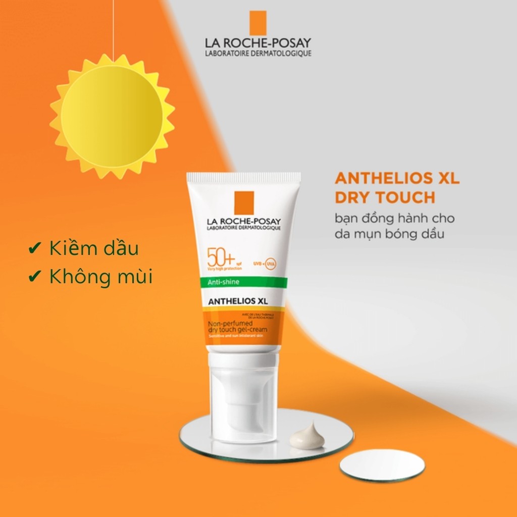 Kem chống nắng LA ROCHE POSAY Gel Chống Nắng Kiềm Dầu Giảm Bóng Nhờn Anthelios Anti- Shine Gel Cream SPF 50+ (50ml)