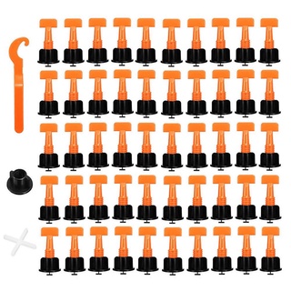 Ke Nêm Gạch, Bộ 50 ke cân bằng lát phẳng gạch, tái sử dụng được + Tặng 100 dấu cộng, kèm cờ lê