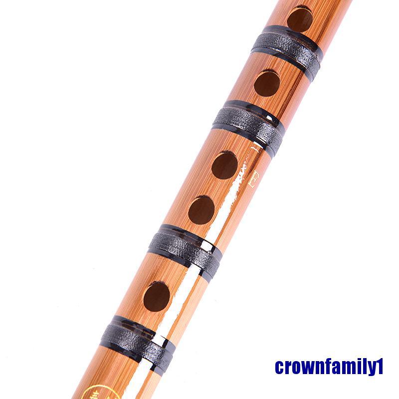 (crownfamily1) Bamboo Flute Professional Woodwind Musical instruments C D E F Key Chinese dizi