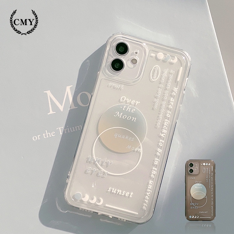 Ốp điện thoại TPU in hình mặt trăng cho iPhone 11 Pro Max X Xr Xs Max 7 8 Plus Se 2020 12 pro max 12 mini 13 pro max 13 thumbnail