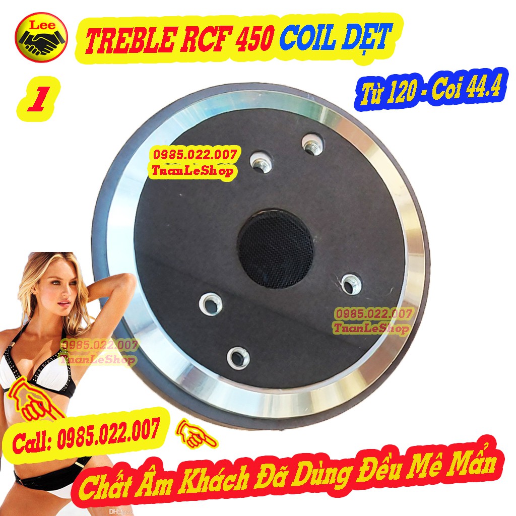 TREBLE 450 RCF NẮP NHÔM COIL DẸT TITAN XANH SỊN - GIÁ 1 CHIẾC 450 CÔN DẸT SỊN