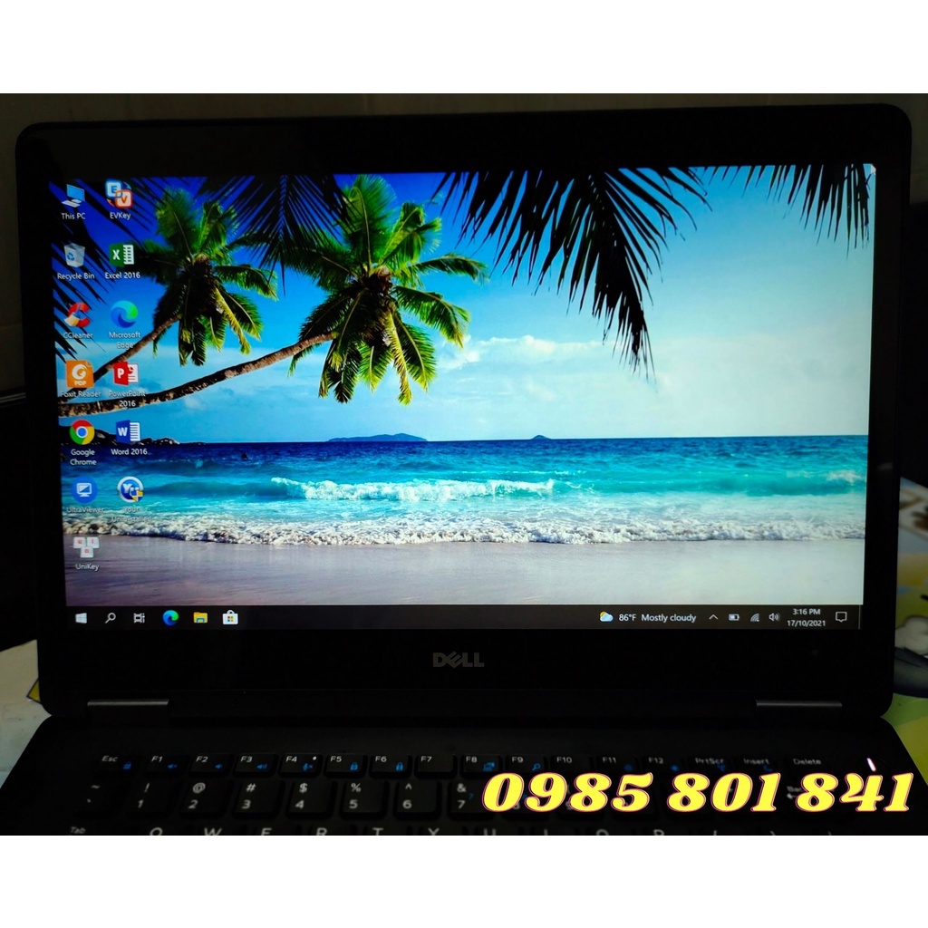 Laptop Dell E7470 i7 6600U màn hình 14inch cảm ứng 2k (SSD 256GB ,RAM 8GB) | BigBuy360 - bigbuy360.vn