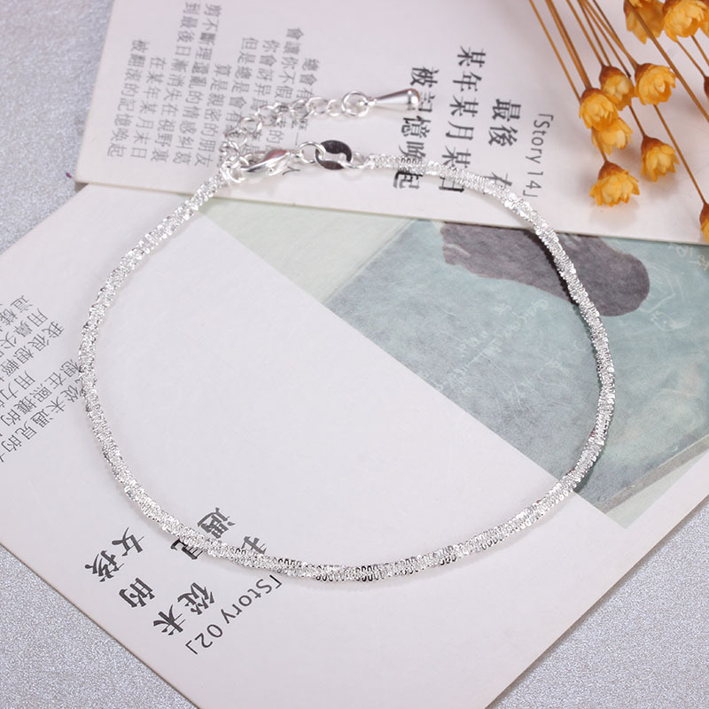 Lắc Chân Bạc 925 Thiết Kế Đơn Giản UMI JL003