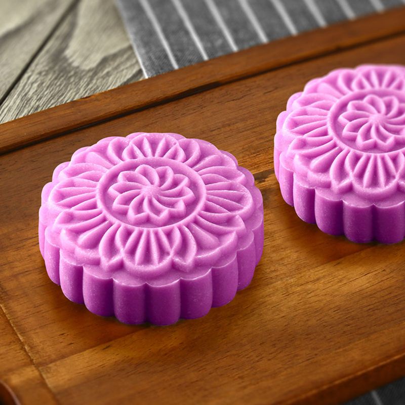Bộ Khuôn Làm Bánh Trung Thu 150g Kèm 3 Khuôn Đóng Dấu DIY