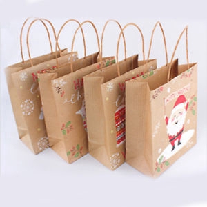 Túi Giấy Kraft Đựng Bánh Kẹo Làm Quà Giáng Sinh