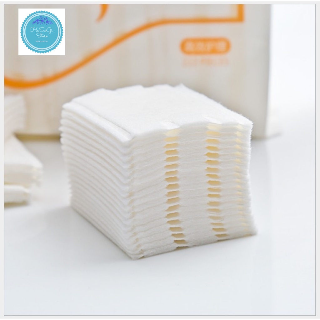 Bông tẩy trang 222 miếng, Cotton pads 3 lớp, làm sạch da mặt