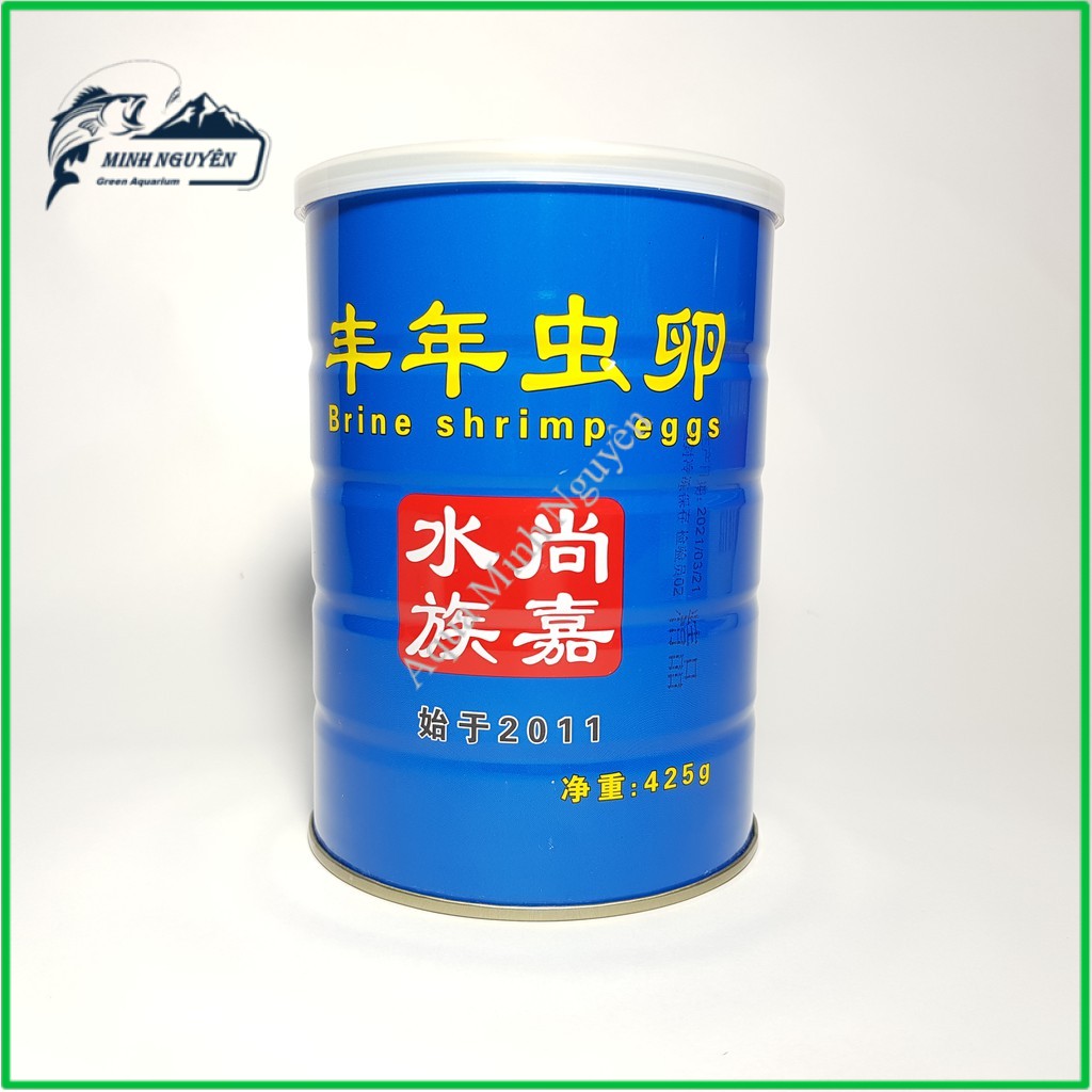 🐠🐠🐠 Trứng Artermia Lon Xanh 50G | Thức ăn Artermia sinh khối cho cá con cá Guppy 7 màu beta