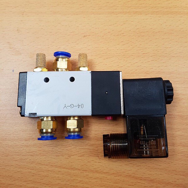 Van điện từ khí nén 5/2 airtac 4v210-08, VAN ĐIỀU KHIỂN XI LANH KHÍ NÉN