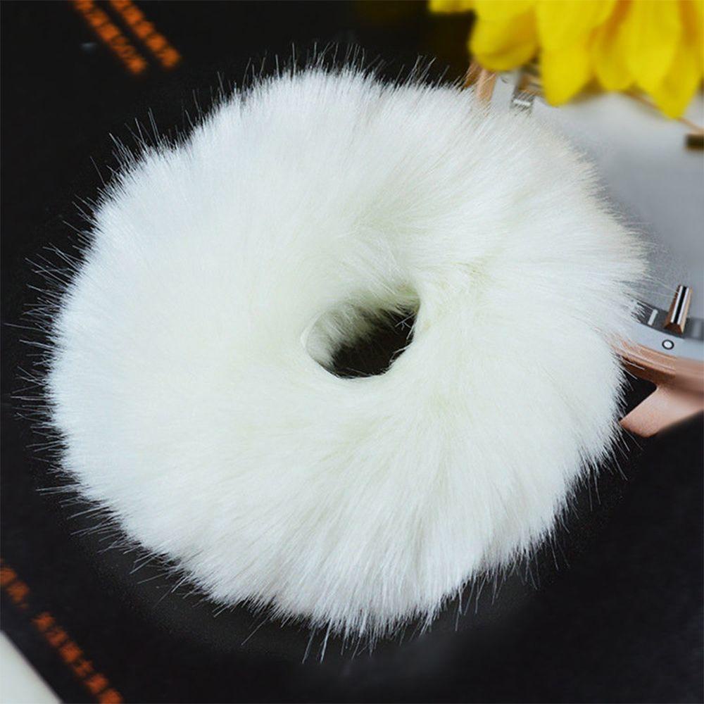 VANES1 Dây Cột Tóc Đuôi Ngựa Bằng Lông Nhung Ngọt Ngào