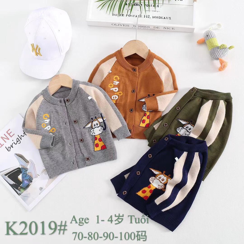 Áo len cài giữa Bé Trai hàng loại 1 2019 (6-15kg)