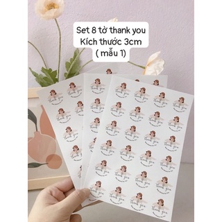 Combo 8 Tờ Tem Thank You