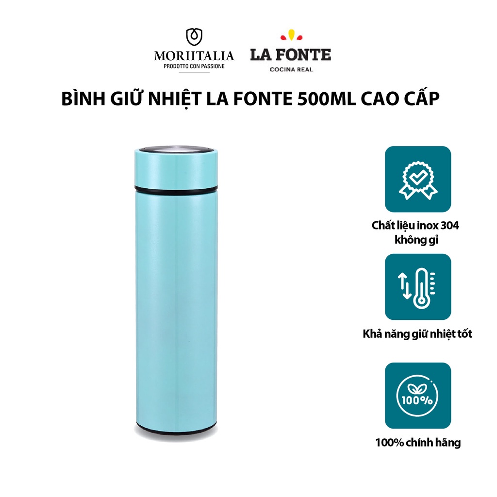 Bình giữ nhiệt La Fonte cao cấp giữ nhiệt tốt chính hãng Moriitalia 180756