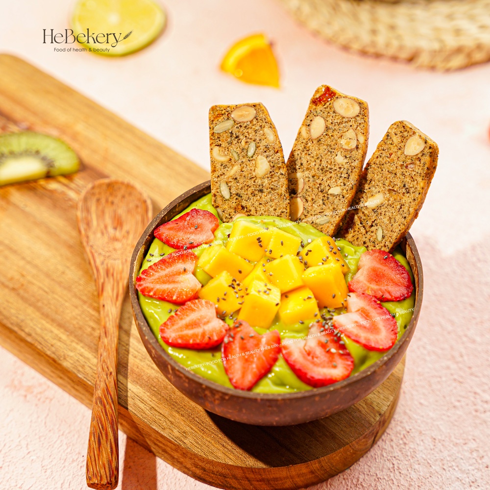 Bánh BISCOTTI Nguyên Cám Tropicana - Bánh Ngũ Cốc Ăn Kiêng Vị Trái Cây Nhiệt Đới HEBEKERY by HEBE