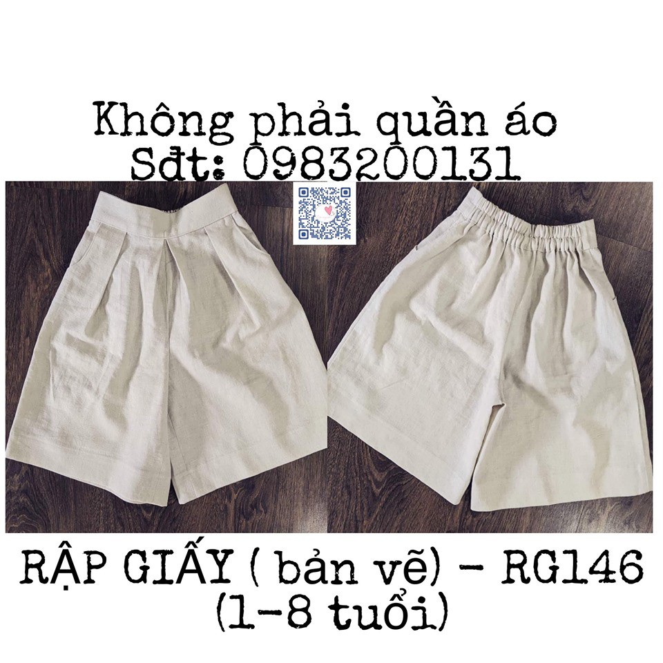 RG146_Rập giấy may quần váy bé gái