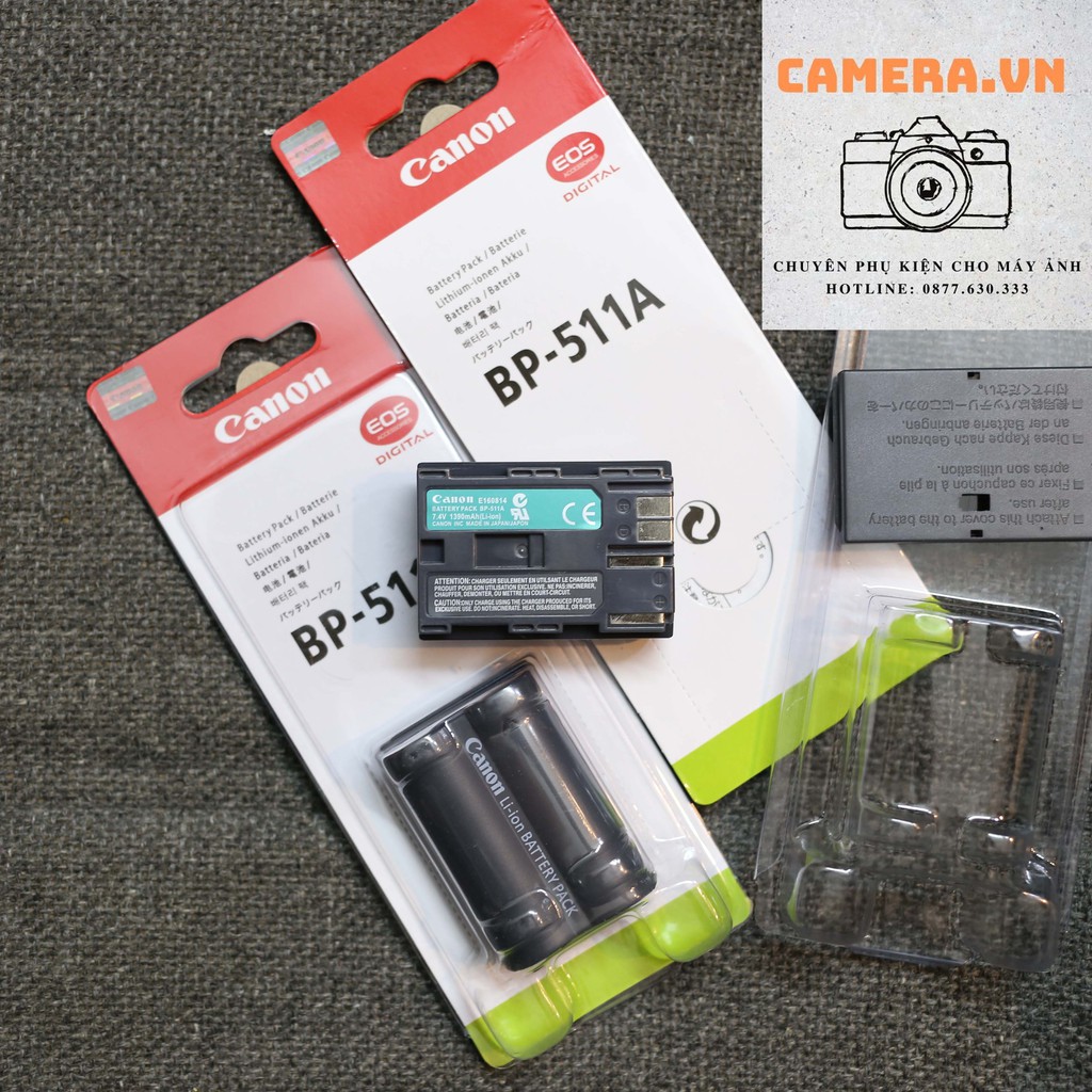 Pin máy ảnh Canon BP - 511A for Canon EOS 5D, 50D, 40D, 20D, 30D, 10D