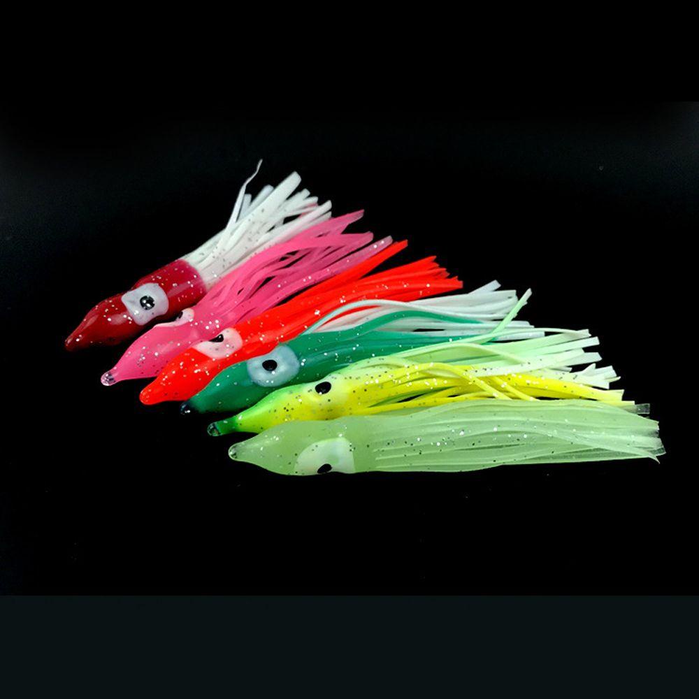 Set 10 Mồi Câu Cá Giả Hình Con Mực Mềm 5cm