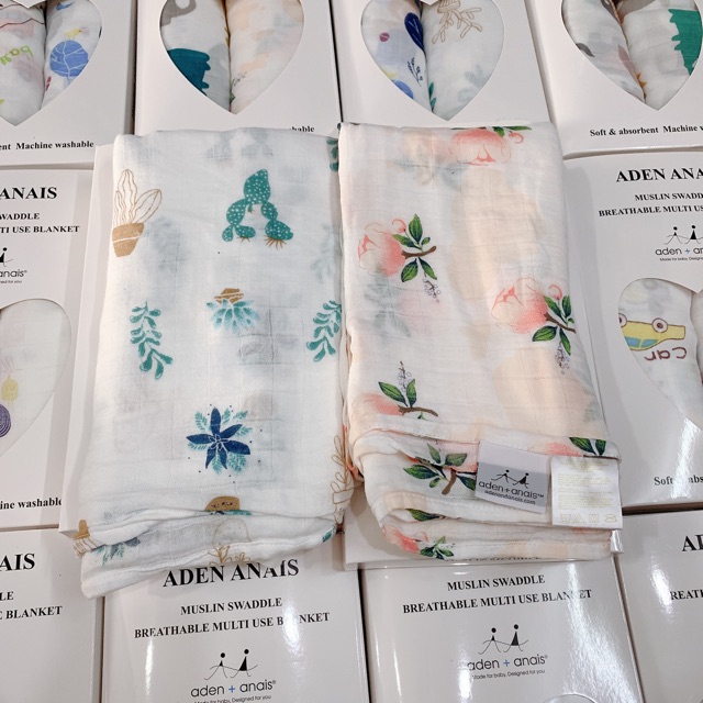 Khăn Tắm Sợi Tre Cho Bé Sơ Sinh Eden Anais Set 2 Cái Siêu Mềm,Ủ ,Quấn,Khăn Tắm Đa Năng 115.115CM
