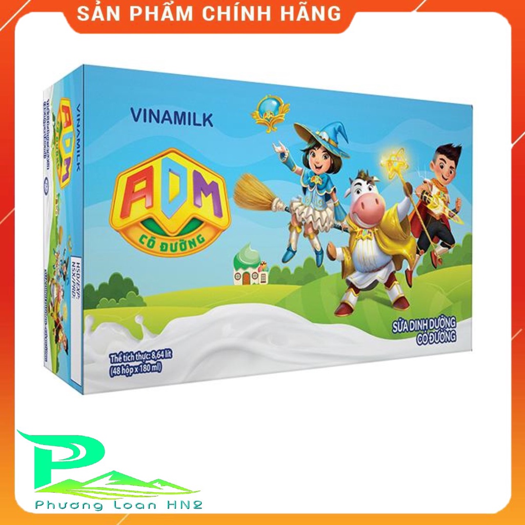 Sữa Vinamilk ADM 180ml - 48hộp/thùng [Ko kèm KM]