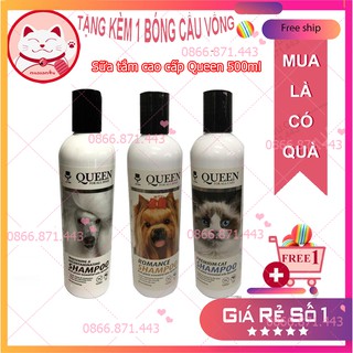 Sữa Tắm Chó Mèo Queen 500ml ⚡𝐅𝐑𝐄𝐄𝐒𝐇𝐈𝐏⚡ Sữa Tắm cao cấp cho chó mèo thú cưng