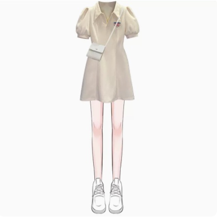 Đầm polo Tay Phồng Plus Size Thời Trang Cho Nữ