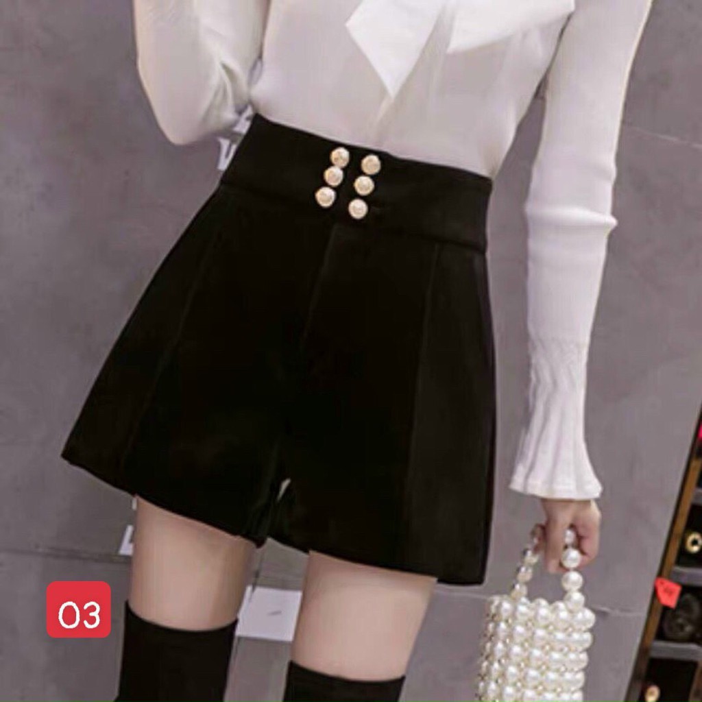 Quần short nữ lưng cao chất vải tây công sở nhiều mẫu