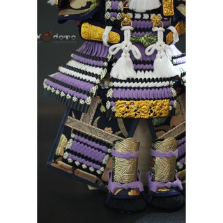 Búp bê Samurai , búp bê Nhật Bản .  Y5 TÍM TRẮNG