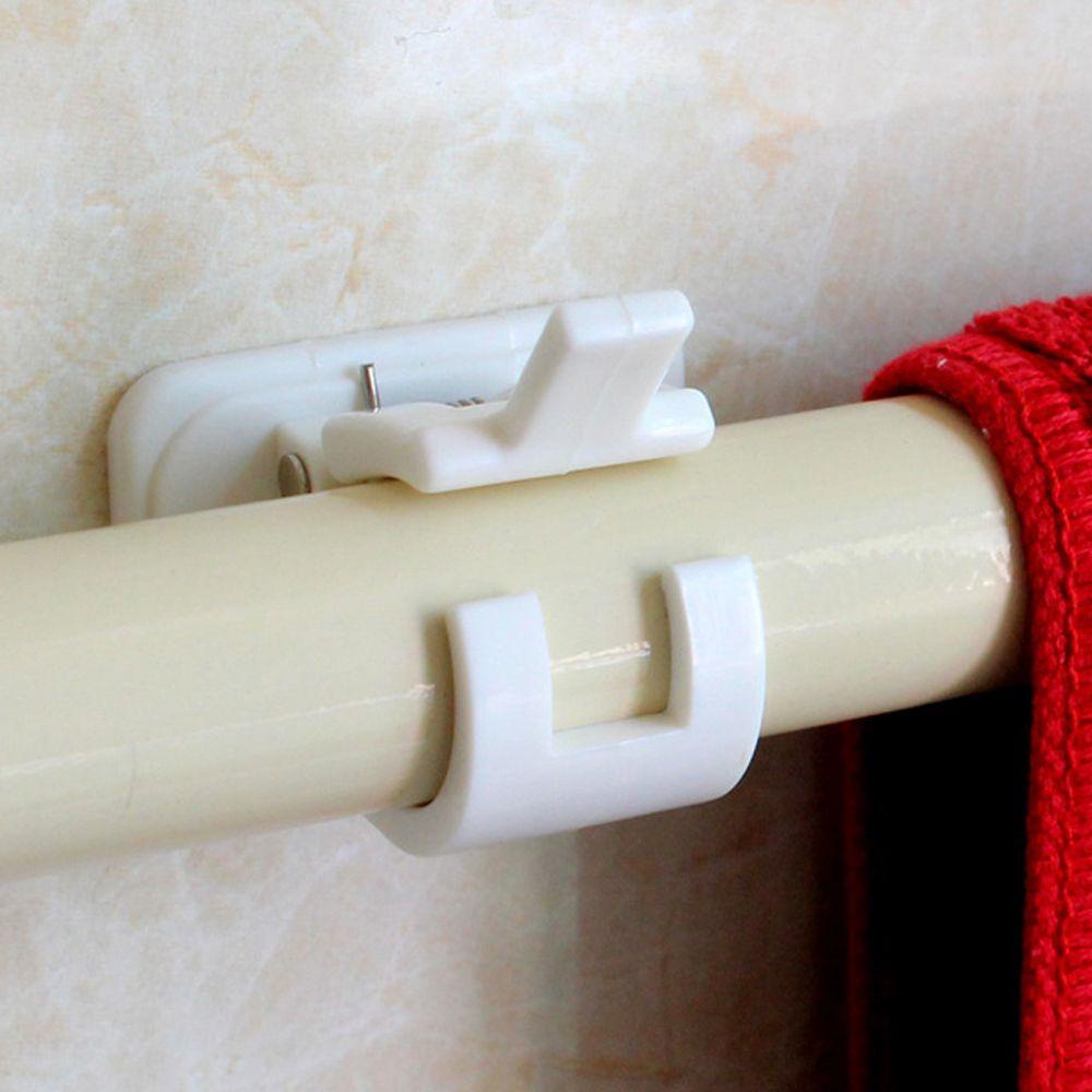 Kẹp Treo Rèm Cửa Nhà Tắm Hình Tròn Màu Trắng Tiện Dụng