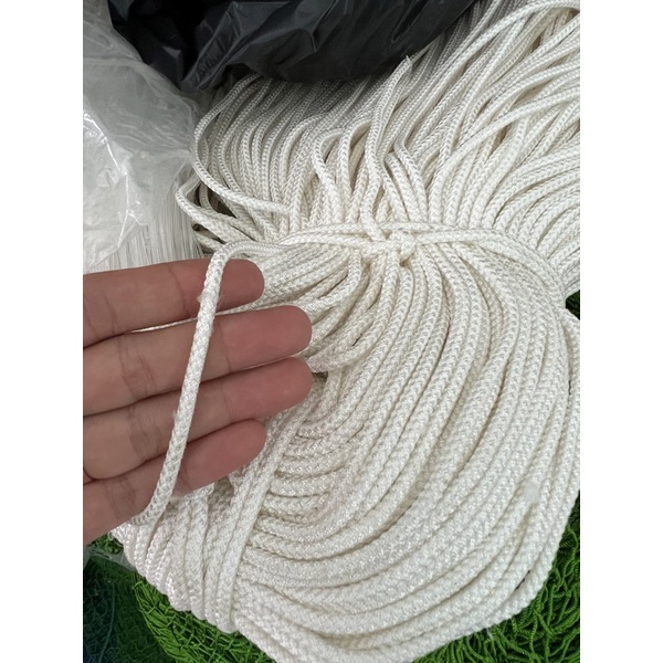 10 mét - Dù tết mắt na dệt kép săn chắc chắn - 5mm, dây chằng hàng, dây kéo mành rèm dèm