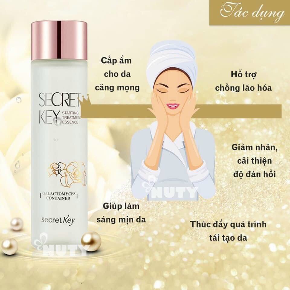 Tinh Chất Dưỡng Trắng, Chống Lão Hóa Secret Key Starting Treatment Essence Rose Edition 150ml