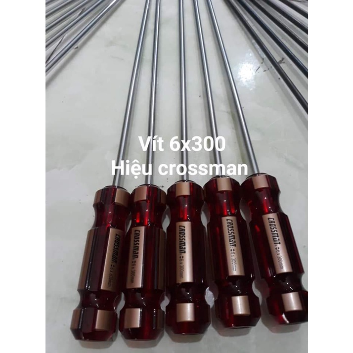 Vít dẹp 6ly x300 crossman mẫu mới 2020